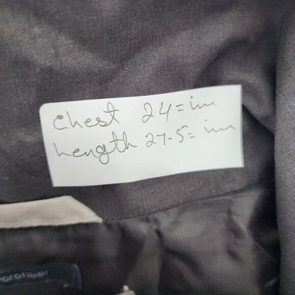 Perry Ellis Portfolio Microfiber Jacket Men Size L Khaki & Taupe Button Full Zip - Picture 10 of 16